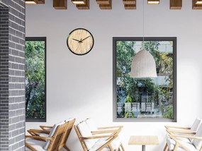 Bambusové nástěnné hodiny Diana 30 cm hnědé/černé