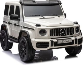 LEAN CARS Elektrické autíčko Mercedes G63 XXL biele 4x4 24V