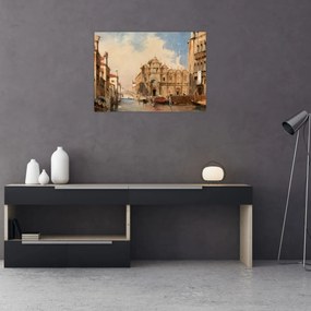 Sklenený obraz - Jules-Romain Joyant, The Scuola di San Marco, Venice, reprodukcia (70x50 cm)