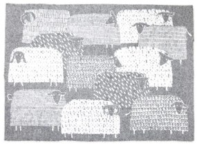 Vlnená deka Päkäpäät 130x180, sivá