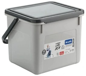 2. akosť - Nádoba na prací prášok, granule alebo bioodpad – 4,5l DETERGENT sivý (bez vrchnáka)