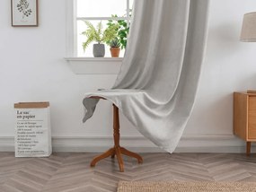 Záves TAVIO 140x250 cm, svetlo sivý Zavesenie: Kovové krúžky