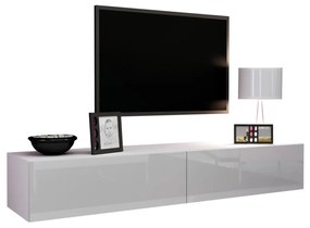 TV stolík/skrinka Zylia 180 (čierny + čierny lesk). Vlastná spoľahlivá doprava až k Vám domov. 1053752