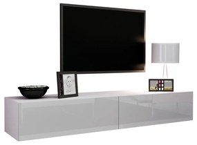 TV stolík/skrinka Zylia 180 (čierny + čierny lesk). Vlastná spoľahlivá doprava až k Vám domov. 1053752