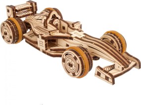 Ugears 3D mechanické puzzle Pretekár compact racer 90 ks