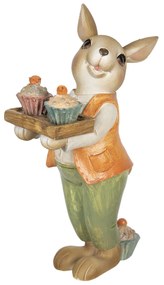 Veľkonočné dekorácie králika s muffiny - 11 * 6 * 16 cm