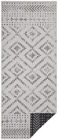 Mujkoberec Original Kusový koberec Mujkoberec Original Nora 105005 Black Creme – na von aj na doma - 80x150 cm