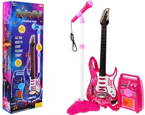 RAMIZ Detská elektrická gitara - ružová