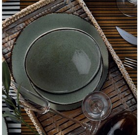 Jedálenská súprava 24 ks zelená/porcelán