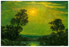 Obraz - Imitator of Ralph Albert Blakelock, Moonlight, reprodukcia (90x60 cm)