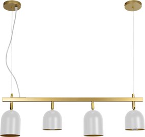 Toolight Toolight, stropné svietidlo 4xE27 APP1030-4CP, biela-zlatá, OSW-06981