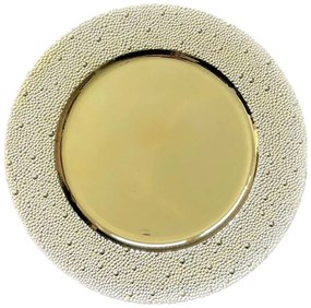 Zlatý lesklý klubový tanier LUX 33cm
