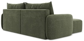 Zelená rozkladacia/s úložným priestorom rohová pohovka (ľavý roh) Kalena – Makamii