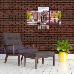 Obraz - Amsterdam, tanečné domy (90x60 cm)
