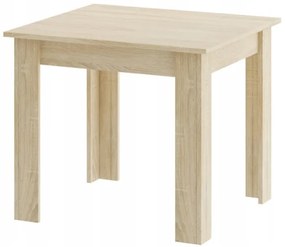 Jedálenský štvorcový stôl dub sonoma so štyrmi stoličkami MARK sivé / hnedé