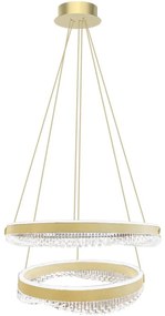 Milagro LED Luster na lanku LED/85W/230V pr. 60 cm zlatá MI2538