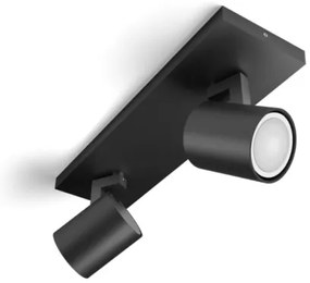 Philips - LED Stmievateľné bodové svietidlo Hue RUNNER 2xGU10/4,2W/230V + DO čierna