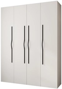 Šatníková skriňa 180 cm Carmela 40-2 (biela + čierna). Akcia -21%. Vlastná spoľahlivá doprava až k Vám domov. 1126577