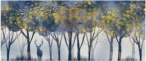Obraz jeleňa v lese (120x50 cm)