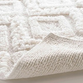 Biela kúpeľňová predložka 50x80 cm Ikatis – douceur d'intérieur