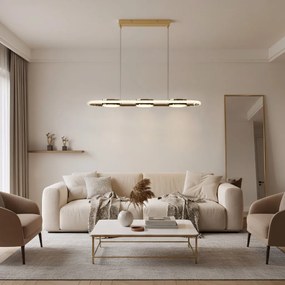 Toolight Toolight, stropné svietidlo 95cm, 200W, 5000lm, G135-CP, zlatá, OSW-02611