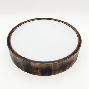 Stropné kúpeľňové svietidlo OAK SMOKY 3xE27/15W/230V IP54, 37,5 cm, dub/hnedá