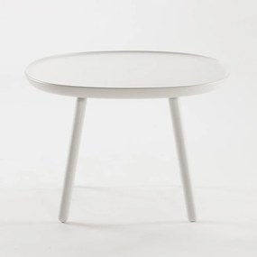 Biely stolík z masívu EMKO Naïve, ø 64 cm