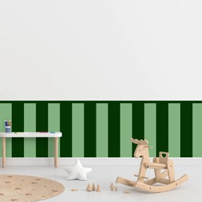 PIPPER. Textilná samolepiaca tapeta - Obdĺžnik - Fľaškovozelená farba Farba: Kombinácia, Veľkosť: 60 cm