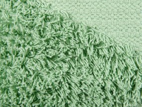 Bavlnený vankúš 45 x 45 cm zelený RHOEO Beliani