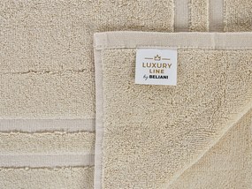Sada 9 bavlnených froté uterákov béžová ATIU Beliani