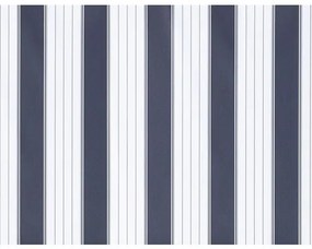 Markíza so sklopným ramenom (balkónová markíza) 2,5x1,5 látka modrá / biela pruhovaná (stavebná sada)