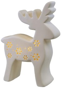 Porcelánová LED dekorácia Sobík, 20 x 15 x 6 cm
