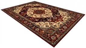 Koberec KASHQAI 4377 300 ornament bordový / béžový