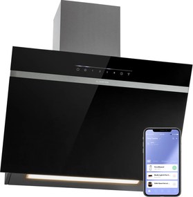 Klarstein Ava 60 Smart, digestor, 60cm, nástenný, WiFi, A++, 585 m³/h, dotykový displej