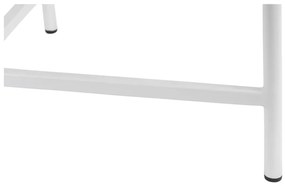 Biely kovový okrúhly konferenčný stolík ø 50 cm Meseta – Leitmotiv