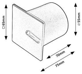 Rabalux 71172 - LED Schodiskové svietidlo BOVEN LED/3W/230V biela