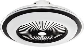 Stropné LED svietidlo Zephyr, 1x LED 48w, 3000-6000k, b, s ventilátorom a ovládačom