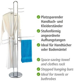 Oceľový stojan na uteráky Palermo - Wenko