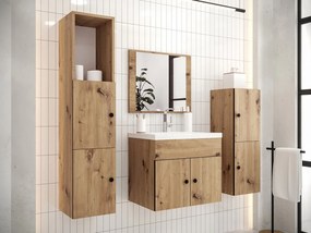 Kúpeľňový nábytok Nasetio II, Sifón: bez sifónu, Umývadlo: nie, Farby: dub artisan