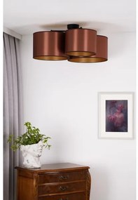 Duolla - Prisadený luster ROLLER TRIO SHINY 3xE27/15W/230V medená/zlatá