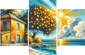 Obraz - Dom s pomarančmi I. (90x60 cm)