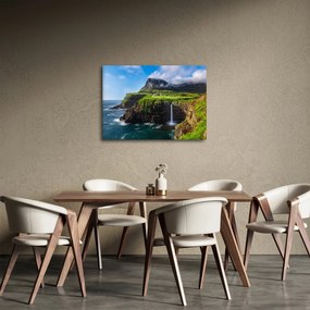 Obraz - Vodopád Múlafossur (70x50 cm)