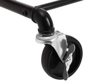 Mobilný stojanový vešiak LINEA čierny