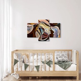 Obraz - Abstrakcia hláv (90x60 cm)