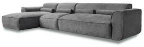 Sivá rohová pohovka (ľavý roh) Flex Felix – Miuform