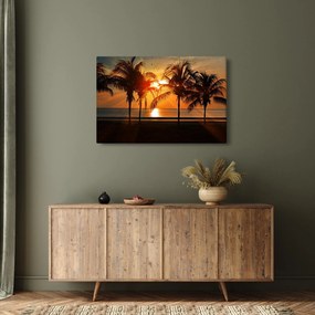 Obraz palmy v západe slnka (90x60 cm)
