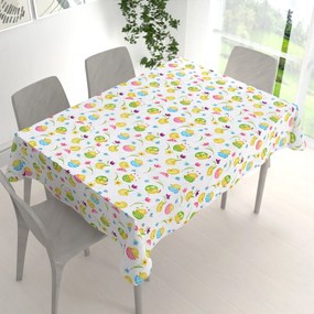 Biante Bavlnený obdĺžnikový obrus Sandra SA-074 Žlté kuriatka 120x140 cm