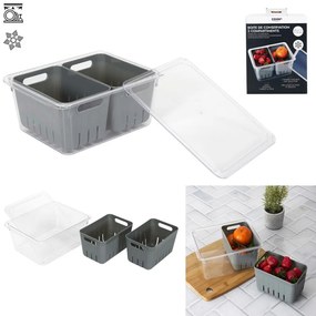 Organizér na ovocie a zeleninu, 2 sitá + 1 nádoba, BOITE