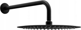 Mexen Slim dažďová hlavica 25 cm so sprchovým ramenom 40cm, čierna, 79225211-70