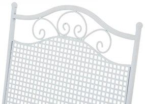 Kovová skladacia stolička Kiran (SET 2 ks) - Biela